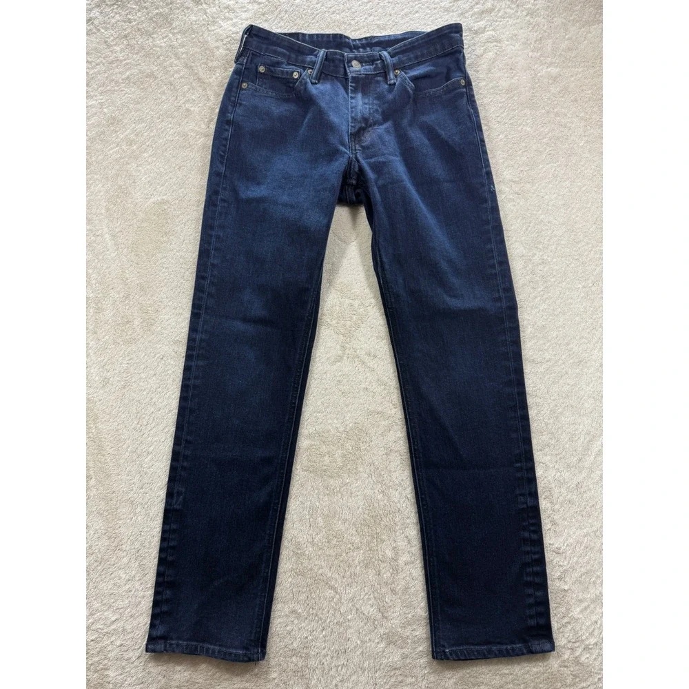 Levi's Mens 511 Commuter Slim Fit Dark Wash Blue Jeans 29x30 Meas: 29x28.5